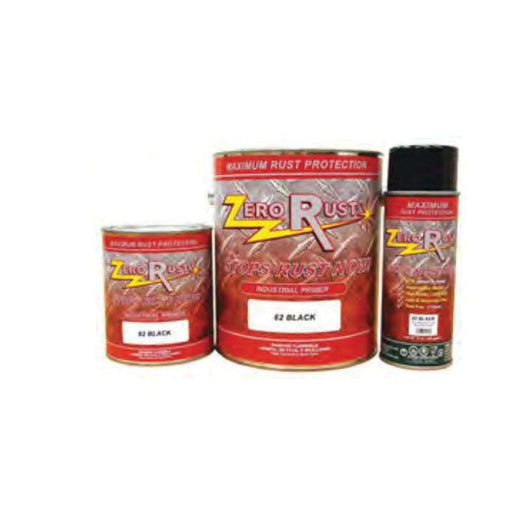 ZeroRust Zero Rust 62SP High Solid DTM Primer, 12 oz Aerosol Can, Black