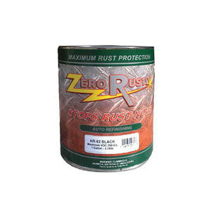 ZeroRust Zero Rust AR-62GA-CA High Solid Rust and Corrosion Control Coating, 1 gal Can, Black