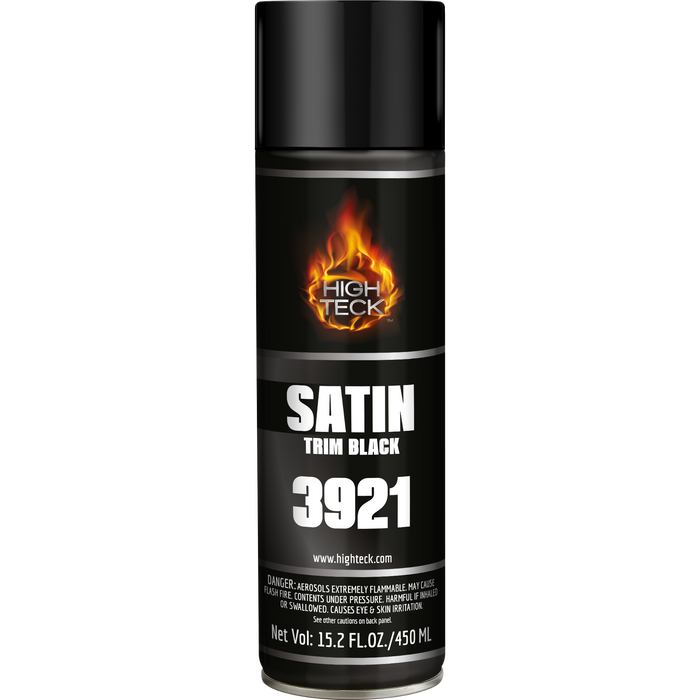 High Teck TECK SATIN TRIM BLACK AEROSOL