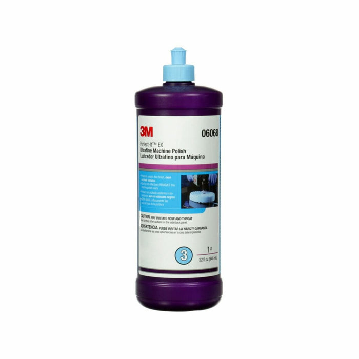 Perfect-It™ 06068 EX Ultrafine Machine Polish, 1 qt Bottle, Liquid, Blue, Polish