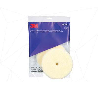 3M Products Perfect-It 34120 Random Orbital Compounding Pad, 5 in Dia, Coarse, Hook and Loop Attachm — view 4