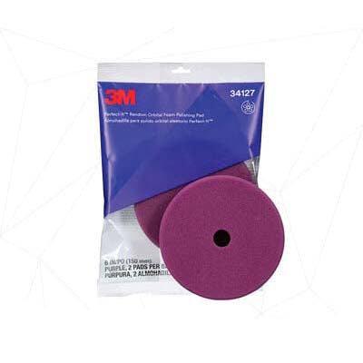 3M Products Perfect-It 34127 Random Orbital Polishing Pad, 6 in Dia, Fine, Hook and Loop Attachment, — view 4