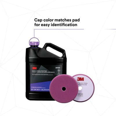 3M Products Perfect-It 34135 Random Orbital Polish, 1 gal Bottle, Liquid, Purple