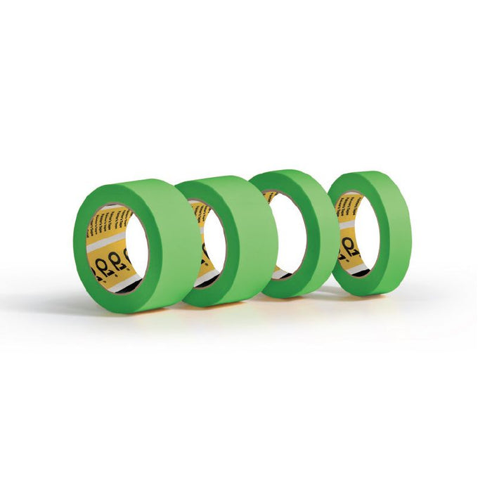 Q1 Products HPG136 High Performance Green Masking Tape, 55 m x 36 mm, 130 um THK, 24/case, Green