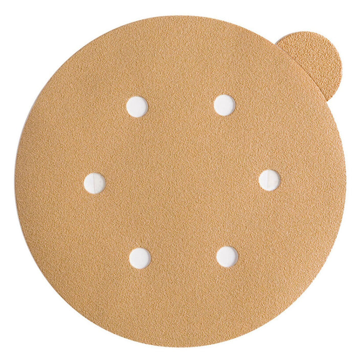 Sunmight Gold 02711 Open Coated Sanding Disc, 6 in, P220 Grit, Premium Alum Oxide, PSA