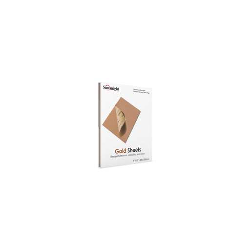 Sunmight USA Corporation Gold 09109 Plain Sanding Sheet, 9 in W x 11 in L, P150 Grit, Alum Oxide Abr