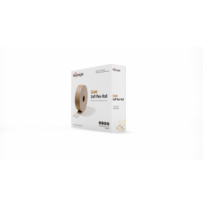 Sunmight Gold 32106 Soft Flex Roll, 4-1/2 in W x 27 yd L, P80 Grit, Alum Oxide Abrasive