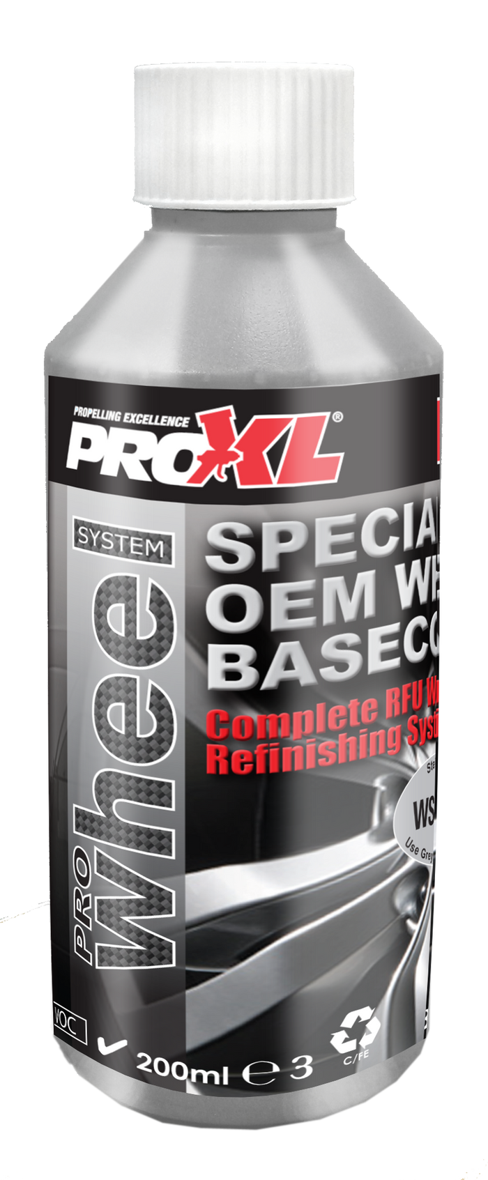 Capella Solutions Prowheel - Wheel Basecoat Gloss Black Undercoat (200Ml)