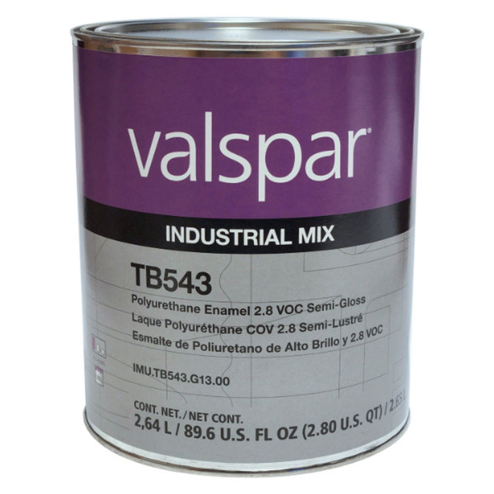 Valspar Industrial Mix Valspar IMU-TB543-G13 Polyurethane Enamel, 1 gal, Semi Gloss Finish — Beige