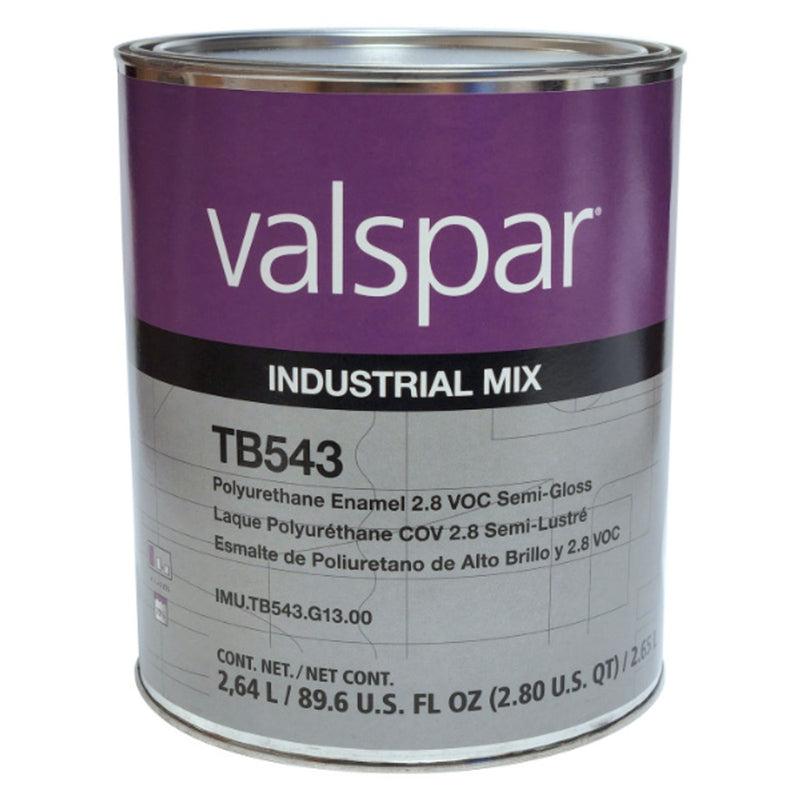 Valspar Industrial Mix Valspar IMU-TB543-G13 Polyurethane Enamel, 1 gal, Semi Gloss Finish — Beige