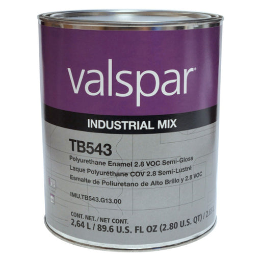 Valspar Industrial Mix Valspar IMU-TB543-G13 Polyurethane Enamel, 1 gal, Semi Gloss Finish — Beige