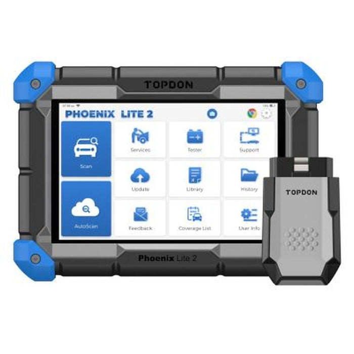 Topdon Phoenix Lite 2 - 8" OE-Level Scan Tool, Service Functions, Bi-Directional Contro