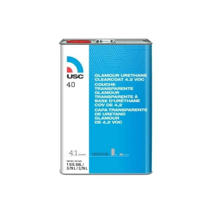 US Chemical & Plastics 40-1 40 High-Build Glamour Urethane Clear Coat, 1 gal, 4:1 Mixing — view 2
