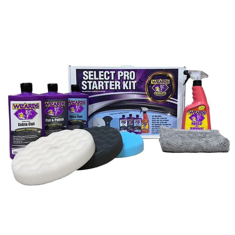 Wizards Select Pro Starter Kit 41010 Complete Paint Correction Set