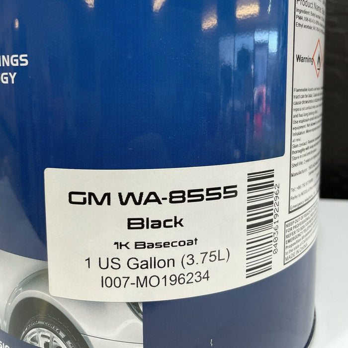 GM WA8555 Black basecoat 1 gallon Ebony Black  EasiCoat, kit