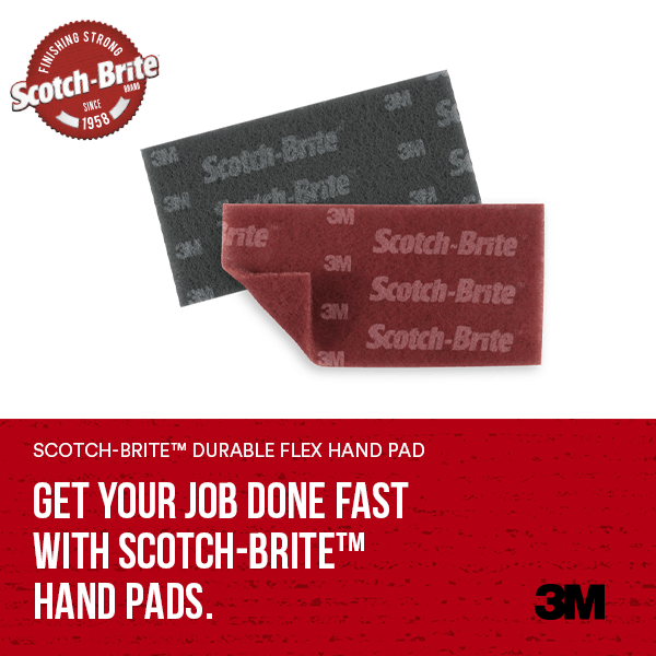 3m-64660 scotch-brite grey scuff pads ultra fine hand sanding pads (25/bx)