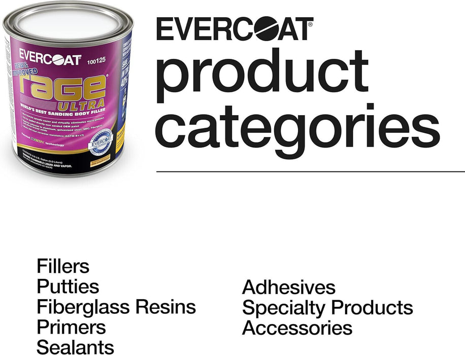 Evercoat Rage Ultra 100125 - Sanding Body Filler for Steel, Fiberglass