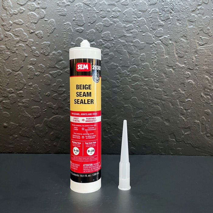 SEM 29362 1-Component Seam Sealer, 10.1 fl-oz Tube,Liquid,White,24hr ~70F Curing