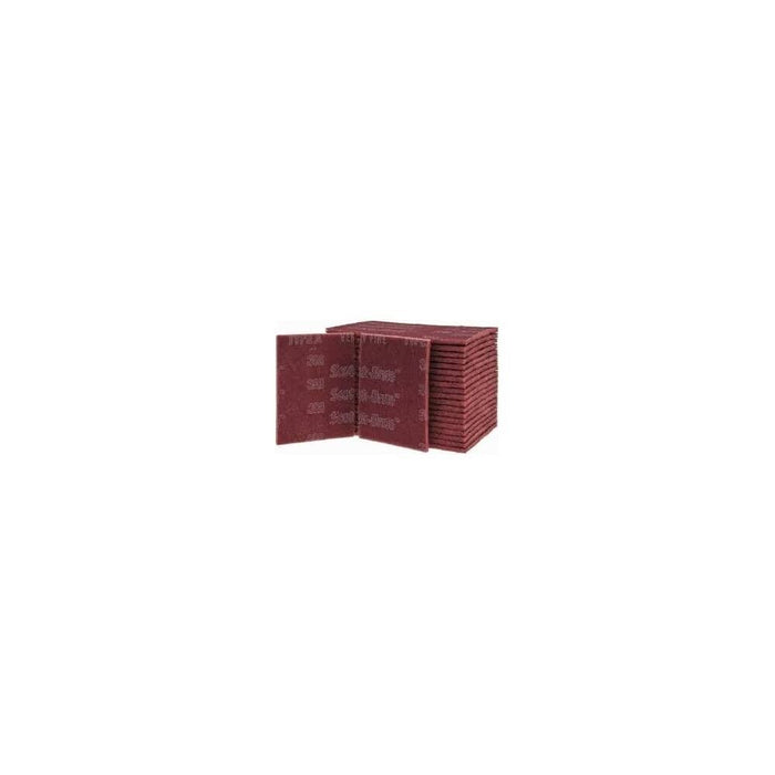 3M 7447  6" x 9" Maroon Alum Ox General Purpose Hand Pads 20 pcs case