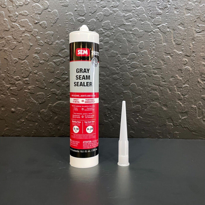 SEM 29372 1-Component Seam Sealer, 10.1 fl-oz Tube,Liquid,Gray,24hr ~70F Curing