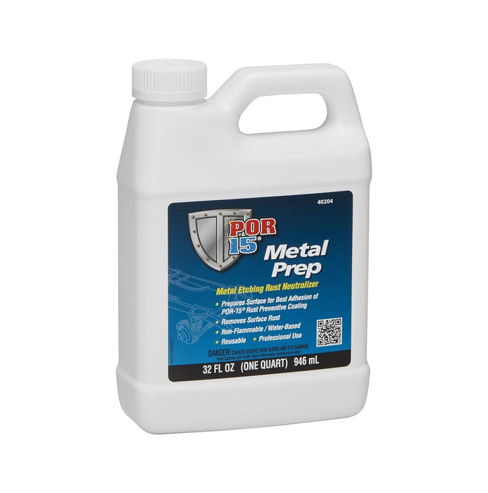 POR-15  40204, Metal Prep, Metal Etching Rust Neutralizer, quart, Clear Blue